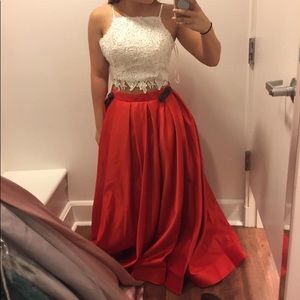 Beautiful Red and White Homecoming/Prom Dress!